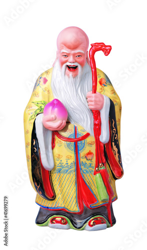 Photo: Longevity immortal with longevity bun in white background Longevity immortal with longevity bun in white background