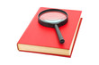 Magnifying glass and book Magnifying glass and book