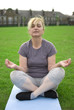 middle aged woman exercising