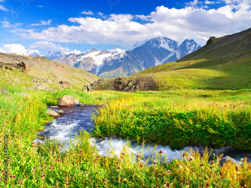 Photo: River on meadow River on meadow