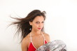 Haare im Wind
