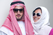 Arabian couple in a luxury
