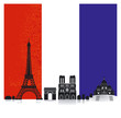 Frankreich mit Fahne