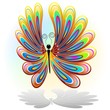 Farfalla Astratto Colori Desig...