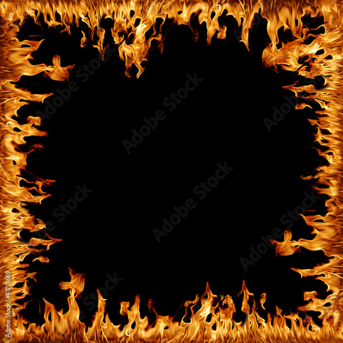 Illustration: Flammenrahmen Flammenrahmen