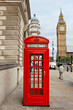 Red phone booth. London, England