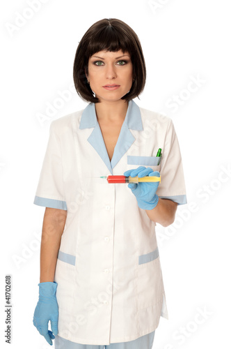 Photo: doctor with syringe doctor with syringe