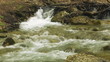 Rapid river with small waterfalls