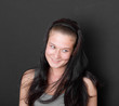 the smiling girl