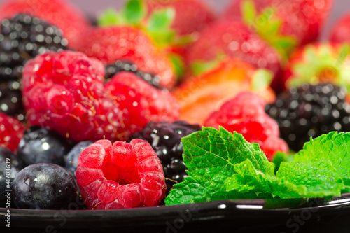 Photo: red fruits selection red fruits selection