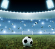Illustrazione: Soccer penalty kick night Soccer penalty kick night