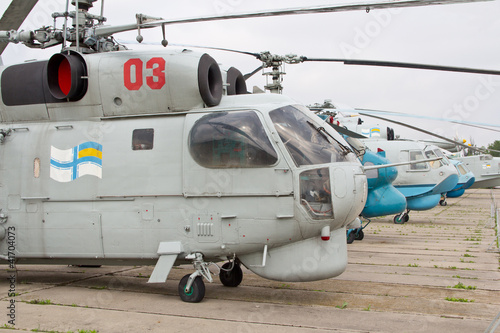 Photo: KIEV, UKRAINE- MAY 16: Helicopters at State Aviation Museum KIEV, UKRAINE- MAY 16: Helicopters at State Aviation Museum