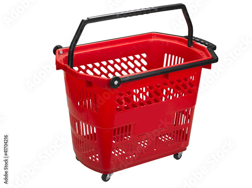 Photo: Shopping cart , clipping path Shopping cart , clipping path
