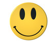 yellow smiley isolated on white background