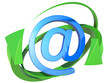 blue symbol of the e-mail