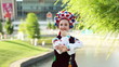 Ukrainian dancing in national costume. Donetsk. Euro-2012