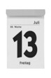 Photo: Kalender Freitag 13 Juli Kalender Freitag 13 Juli