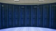 Seamlessly looping animation of rack servers in data center