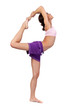 Practicing Yoga. Beautiful woman