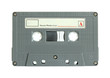 cassette tape isolated on white with clipping path