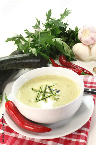 Foto: Zucchinicremesuppe Zucchinicremesuppe