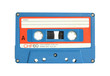 cassette tape isolated on white with clipping path