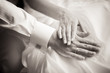 Wedding rings on the hands