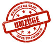Sternen Stempel rot grunge rt WMDFS UMZÜGE