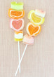 Colorful jelly candy stick