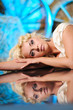 Portrait of beautiful girl with artistic make-up