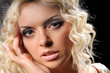 Portrait of beautiful girl with artistic make-up