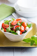 Mixed Vegetable Salad with Feta Cheese and Green Olives