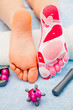 Photo: massage on the foot massage on the foot