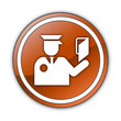 Orange Glossy Button 