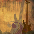 Vintage grunge guitars background Vintage grunge guitars background