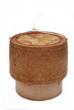 Thai design food contain by bamboo Thai design food contain by bamboo