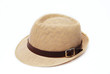 Brown Hat on white background Brown Hat on white background