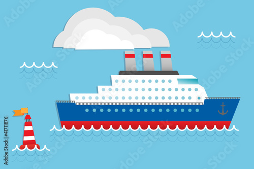 Vector: cruise ship cruise ship