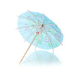 Blue cocktail umbrella