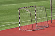 Sport stadium football field part and gate Sport stadium football field part and gate