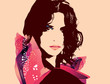 Fashion Woman Portrait-Vector Illustration