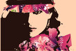 Fashion Woman Portrait-Vector Illustration