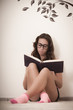 Cute Teenager With Pink Socks