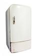 Vintage refrigerator isolated on white background