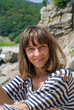 Young woman in striped west 11