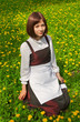 Young woman on glade 1