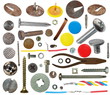 collection screw heads, push pins, bolts, pincers collection screw heads, push pins, bolts, pincers