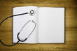 blank book stethoscope