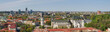 City panoramic view - old and new with skyscrapers