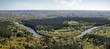 Vilnius city and nature with forests and river